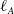 script l Subscript upper A