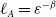 script l Subscript upper A Baseline equals epsilon Superscript negative beta