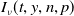 upper I Subscript nu Baseline left parenthesis t comma y comma n comma p right parenthesis