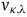v Subscript kappa comma lamda