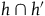 h intersection h prime