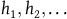 h 1 comma h 2 comma ellipsis