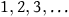 1 comma 2 comma 3 comma ellipsis
