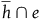 h overbar intersection e