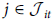 Mathematical expression indicating that the index j belongs to the set J with subscripts i and t.