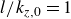 l divided by k Subscript z comma 0 Baseline equals 1