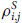 Mathematical notation representing rho with superscript S and subscripts i and j.
