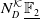 upper N Subscript upper D Superscript script upper K Baseline double struck upper F 2 underbar