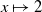 x right arrow from bar 2