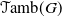 script upper T amb left parenthesis upper G right parenthesis