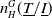 n Subscript upper H Superscript upper G Baseline left parenthesis upper T underbar divided by upper I underbar right parenthesis