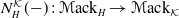 upper N Subscript upper H Superscript script upper K Baseline left parenthesis minus right parenthesis colon script upper M ack Subscript upper H Baseline right arrow script upper M ack Subscript script upper K Baseline