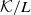 script upper K divided by upper L