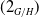 left parenthesis 2 Subscript upper G divided by upper H Baseline right parenthesis