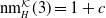 nm Subscript upper H Superscript script upper K Baseline left parenthesis 3 right parenthesis equals 1 plus c