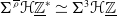 normal upper Sigma Superscript rho overbar Baseline bold script upper H double struck upper Z underbar Superscript asterisk Baseline asymptotically equals normal upper Sigma cubed bold script upper H double struck upper Z underbar