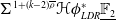 normal upper Sigma Superscript 1 plus left parenthesis k minus 2 right parenthesis rho overbar Baseline bold script upper H phi Subscript upper L upper D upper R Superscript asterisk Baseline double struck upper F 2 underbar