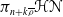 pi Subscript n plus k rho overbar Baseline bold script upper H bold script upper N