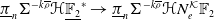 pi underbar Subscript n Baseline normal upper Sigma Superscript minus k rho overbar Baseline bold script upper H double struck upper F 2 underbar Superscript asterisk Baseline right arrow pi underbar Subscript n Baseline normal upper Sigma Superscript minus k rho overbar Baseline bold script upper H upper N Subscript e Superscript script upper K Baseline double struck upper F 2