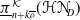 ModifyingBelow pi With bar Subscript n plus k rho overbar Superscript script upper K Baseline left parenthesis bold script upper H bold script upper N Subscript upper D Baseline right parenthesis