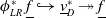 phi Subscript upper L upper R Superscript asterisk Baseline f underbar right arrow with hook v underbar Subscript upper D Superscript asterisk Baseline two headed right arrow f underbar