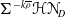 normal upper Sigma Superscript minus k rho overbar Baseline bold script upper H bold script upper N Subscript upper D