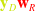 bold y Subscript upper D Baseline bold w Subscript upper R