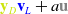 bold y Subscript upper D Baseline bold v Subscript upper L plus a bold u