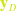 bold y Subscript upper D
