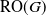 RO left parenthesis upper G right parenthesis