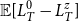double struck upper E left bracket upper L Subscript upper T Superscript 0 Baseline minus upper L Subscript upper T Superscript z Baseline right bracket