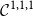 script upper C Superscript 1 comma 1 comma 1