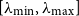 left bracket lamda Subscript min Baseline comma lamda Subscript max Baseline right bracket