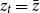 z Subscript t Baseline equals z overbar