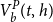 upper V Subscript b Superscript upper P Baseline left parenthesis t comma h right parenthesis