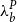 lamda Subscript b Superscript upper P