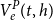 upper V Subscript e Superscript upper P Baseline left parenthesis t comma h right parenthesis