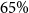 65 percent sign