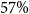57 percent sign