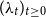 left parenthesis lamda Subscript t Baseline right parenthesis Subscript t greater than or equals 0