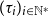 left parenthesis tau Subscript i Baseline right parenthesis Subscript i element of double struck upper N Sub Superscript asterisk