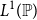upper L Superscript 1 Baseline left parenthesis double struck upper P right parenthesis