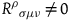 upper R Superscript rho Baseline Subscript sigma mu nu Baseline not equals 0