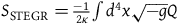 upper S Subscript normal upper S normal upper T normal upper E normal upper G normal upper R Baseline equals StartFraction negative 1 Over 2 kappa EndFraction integral d Superscript 4 Baseline x StartRoot negative g EndRoot upper Q