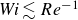 italic Wi less than or equivalent to upper R e Superscript negative 1