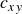 c Subscript x y