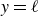 y equals script l