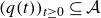 left parenthesis q left parenthesis t right parenthesis right parenthesis Subscript t greater than or equals 0 Baseline subset of or equal to script upper A