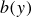 b left parenthesis y right parenthesis