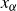 x Subscript alpha